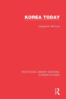 McCune |  Korea Today | Buch |  Sack Fachmedien