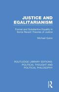 Quinn |  Justice and Egalitarianism | Buch |  Sack Fachmedien