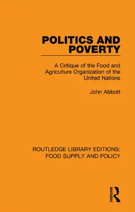 Abbott |  Politics and Poverty | Buch |  Sack Fachmedien