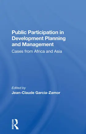 Garcia-zamor |  Public Participation In Development Planning And Management | Buch |  Sack Fachmedien