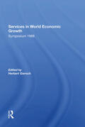 Giersch |  Services In World Economic Growth | Buch |  Sack Fachmedien
