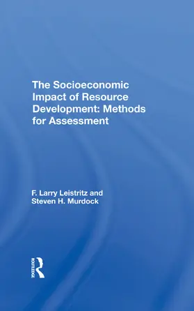 Leistritz / Murdock |  The Socioeconomic Impact Of Resource Development | Buch |  Sack Fachmedien