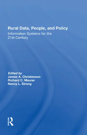Maurer / Strang / Christenson |  Rural Data, People, And Policy | Buch |  Sack Fachmedien