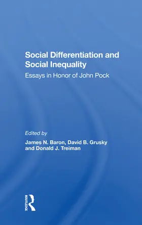 Baron / Grusky / Treiman |  Social Differentiation And Social Inequality | Buch |  Sack Fachmedien