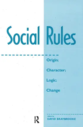 Braybrooke |  Social Rules | Buch |  Sack Fachmedien