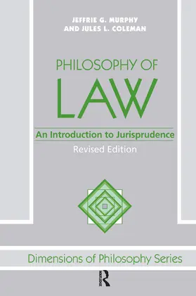 Murphy / Coleman |  Philosophy Of Law | Buch |  Sack Fachmedien