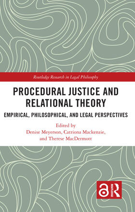 Meyerson / Mackenzie / MacDermott |  Procedural Justice and Relational Theory | Buch |  Sack Fachmedien