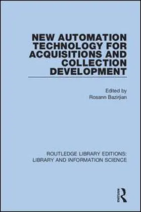 Bazirjian |  New Automation Technology for Acquisitions and Collection Development | Buch |  Sack Fachmedien