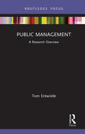 Entwistle |  Public Management | Buch |  Sack Fachmedien