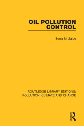 Zaide |  Oil Pollution Control | Buch |  Sack Fachmedien