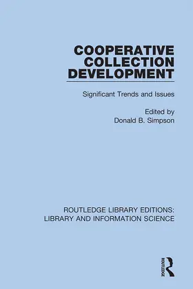 Simpson |  Cooperative Collection Development | Buch |  Sack Fachmedien