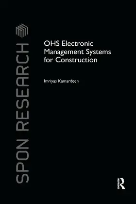 Kamardeen | OHS Electronic Management Systems for Construction | Buch | 978-0-367-38038-0 | www.sack.de