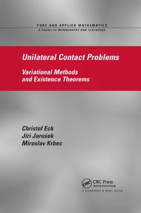 Eck / Jarusek / Krbec |  Unilateral Contact Problems | Buch |  Sack Fachmedien