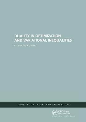 Goh | Duality in Optimization and Variational Inequalities | Buch | 978-0-367-39615-2 | sack.de