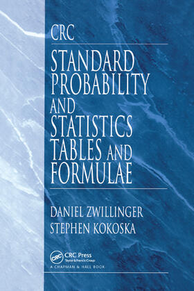 Zwillinger / Kokoska | CRC Standard Probability and Statistics Tables and Formulae | Buch | 978-0-367-39907-8 | sack.de