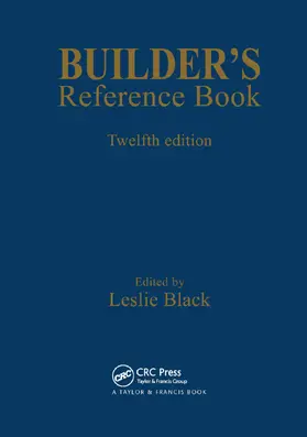 Black |  Builder's Reference Book | Buch |  Sack Fachmedien