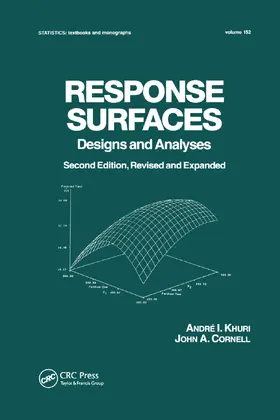Khuri / Cornell |  Response Surfaces: Designs and Analyses | Buch |  Sack Fachmedien