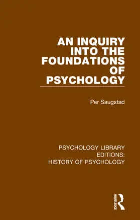 Various |  Psychology Library Editions: History of Psychology | Buch |  Sack Fachmedien