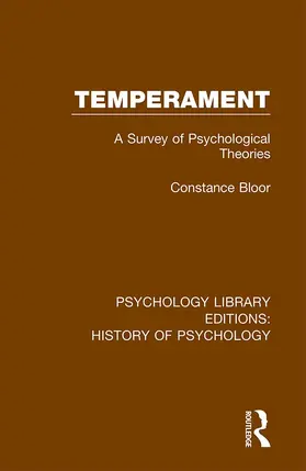 Bloor |  Temperament | Buch |  Sack Fachmedien
