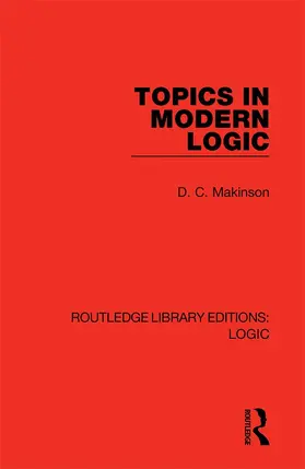 Makinson |  Topics in Modern Logic | Buch |  Sack Fachmedien