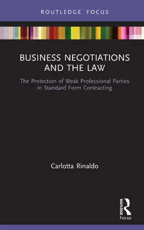 Rinaldo |  Business Negotiations and the Law | Buch |  Sack Fachmedien
