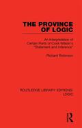 Robinson |  The Province of Logic | Buch |  Sack Fachmedien