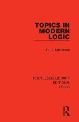 Makinson | Topics in Modern Logic | Buch | 978-0-367-42622-4 | sack.de