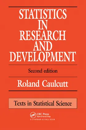 Caulcutt |  Statistics in Research and Development | Buch |  Sack Fachmedien