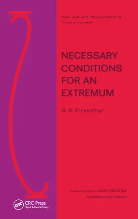 Pshenichnyi |  Necessary Conditions for an Extremum | Buch |  Sack Fachmedien