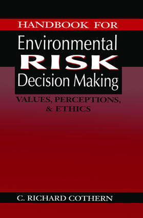 Cothern |  Handbook for Environmental Risk Decision Making | Buch |  Sack Fachmedien