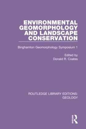 Coates | Environmental Geomorphology and Landscape Conservation | Buch | 978-0-367-46035-8 | sack.de
