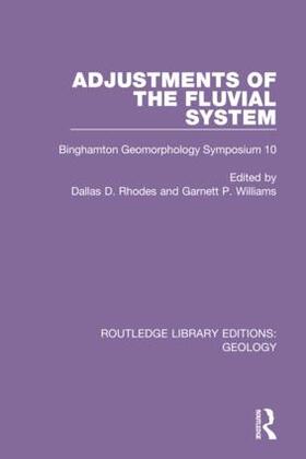 Rhodes / Williams | Adjustments of the Fluvial System | Buch | 978-0-367-46058-7 | sack.de