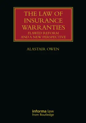 Owen |  The Law of Insurance Warranties | Buch |  Sack Fachmedien
