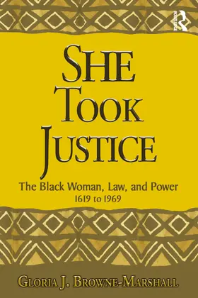 Browne-Marshall |  She Took Justice | Buch |  Sack Fachmedien