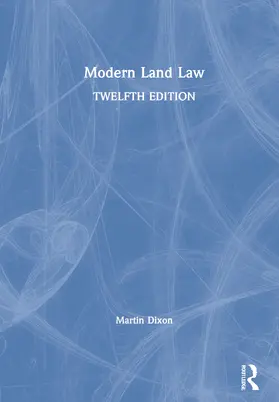 Dixon | Modern Land Law | Buch | 978-0-367-48452-1 | sack.de