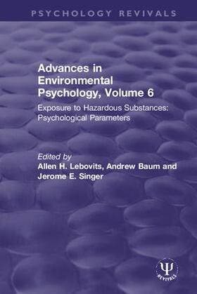Lebovits / Baum / Singer | Advances in Environmental Psychology, Volume 6 | Buch | 978-0-367-49870-2 | sack.de