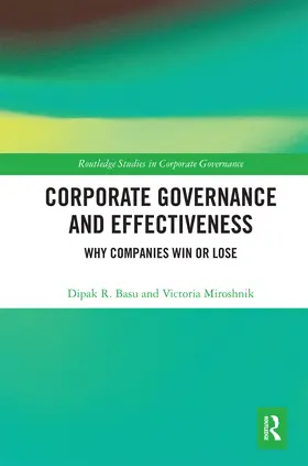 Basu / Miroshnik |  Corporate Governance and Effectiveness | Buch |  Sack Fachmedien