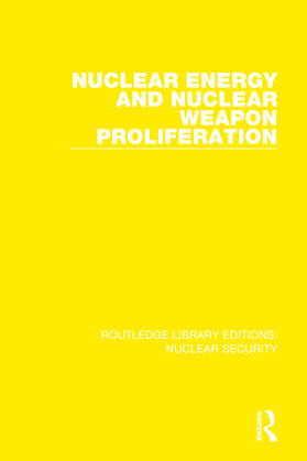  Nuclear Energy and Nuclear Weapon Proliferation | Buch |  Sack Fachmedien
