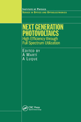 Martí / Luque |  Next Generation Photovoltaics | Buch |  Sack Fachmedien