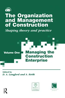 Retik / Langford |  The Organization and Management of Construction | Buch |  Sack Fachmedien