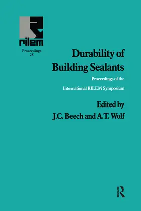 Beech / Wolf |  Durability of Building Sealants | Buch |  Sack Fachmedien