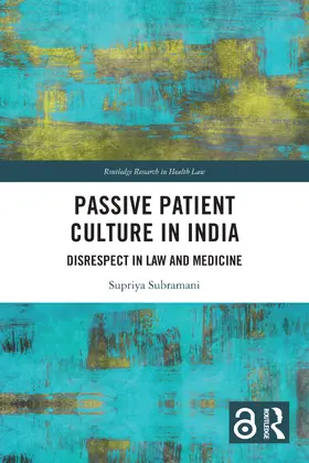 Subramani |  Passive Patient Culture in India | Buch |  Sack Fachmedien
