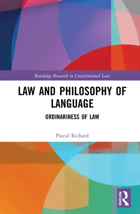 Richard |  Law and Philosophy of Language | Buch |  Sack Fachmedien