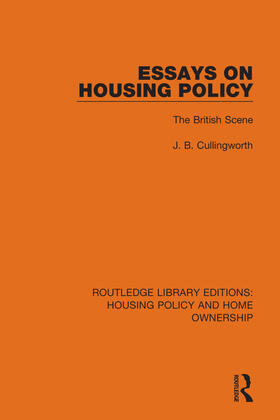 Cullingworth |  Essays on Housing Policy | Buch |  Sack Fachmedien