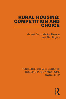 Dunn / Rawson / Rogers |  Rural Housing: Competition and Choice | Buch |  Sack Fachmedien