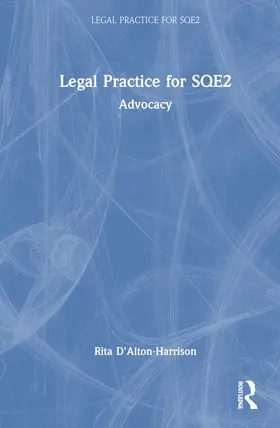 D'Alton-Harrison |  Advocacy for SQE2 | Buch |  Sack Fachmedien