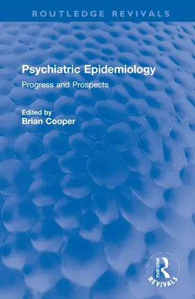 Cooper |  Psychiatric Epidemiology | Buch |  Sack Fachmedien