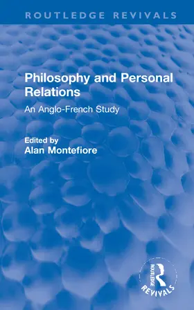 Montefiore |  Philosophy and Personal Relations | Buch |  Sack Fachmedien