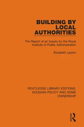 Layton |  Building by Local Authorities | Buch |  Sack Fachmedien