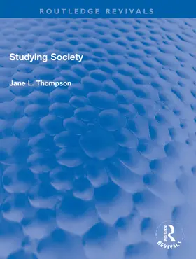 Thompson |  Studying Society | Buch |  Sack Fachmedien